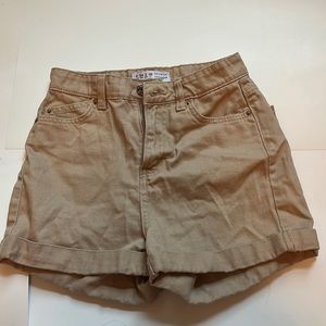 Primark Denim Co khaki tan jean shorts, worn twice, like new size 2